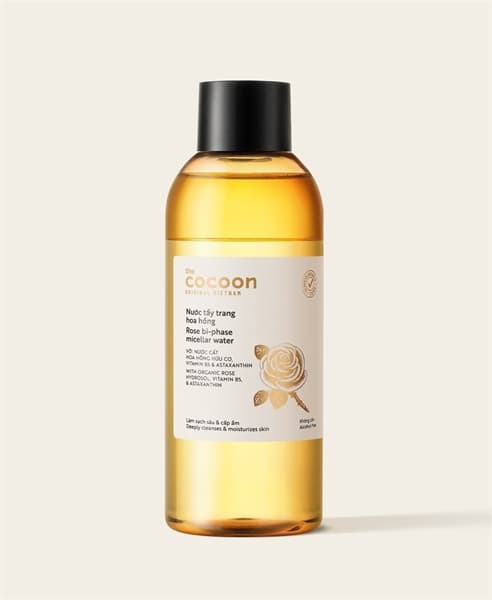 Nước Tẩy Trang Cocoon Hoa Hồng Cấp Ẩm Da 140ml