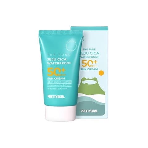 Kem Chống Nắng Kháng Nước Pretty Skin The Pure Jeju Cica Waterproof